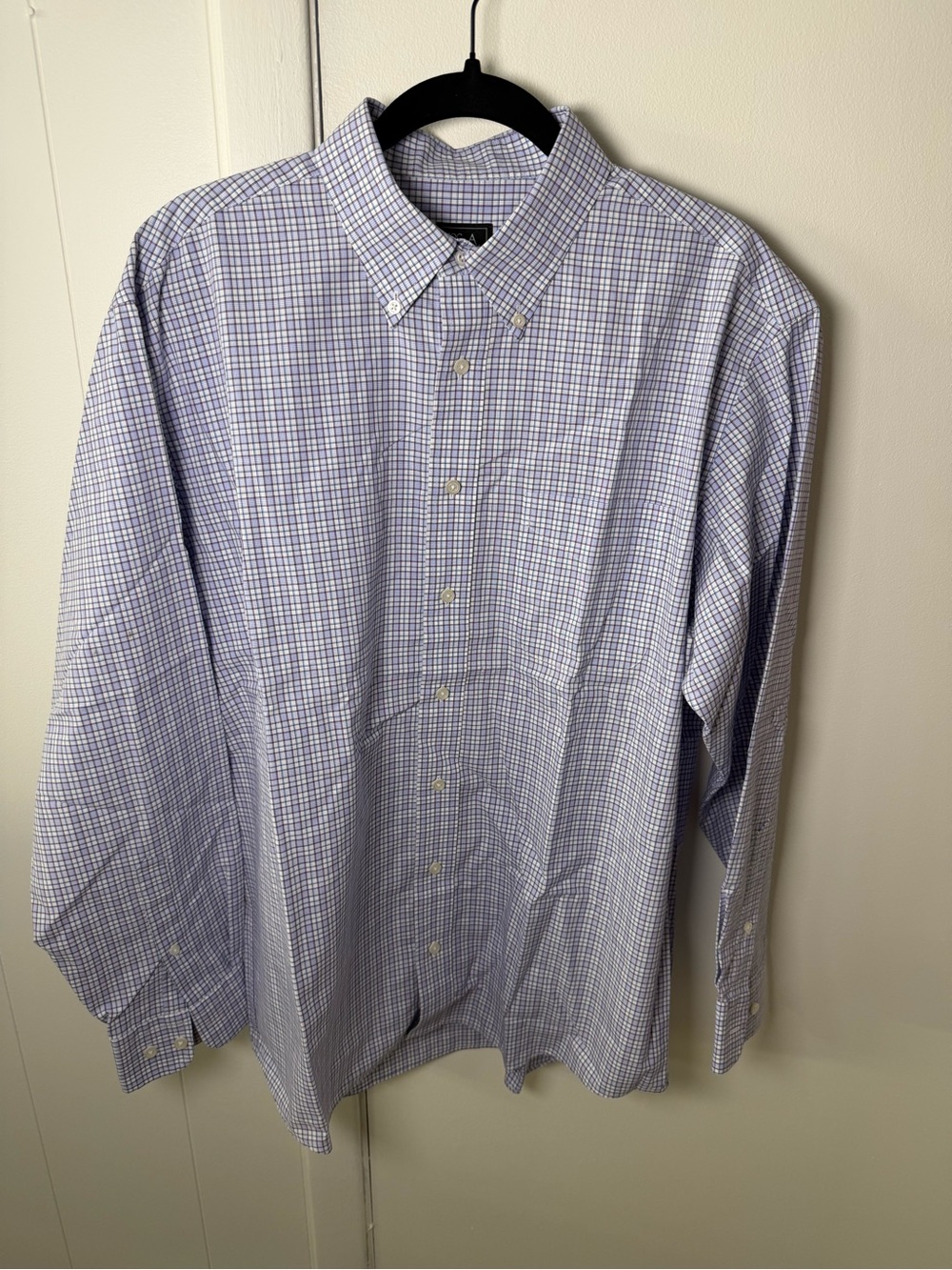 Jos. A. Bank | Traveler Shirt | Purple Check | Men’s L | EUC